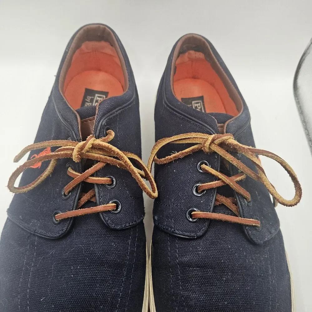 POLO PALPH LAUREN MENS CANVAS‎ FAXON LOW SNEAKER DENIM NAVY SIZE 12D
